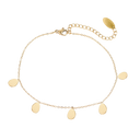 Sweet Life Teardrop Anklet 14K Vergoldet