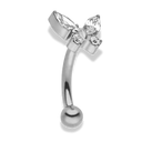 Sweet Butterfly Rook Piercing 18K Vergoldet