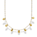 Sweet Hearts & Pearl Kette 14K Vergoldet