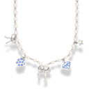 Sweet Paradise Ribbon Charm Kette 14K Vergoldet