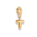 Bubble Letter Charm 14K Vergoldet