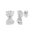 Teardrop Bow Ohrstecker 14K Vergoldet