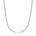 Tennis Gravur Kette 14K Vergoldet