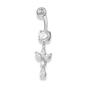 Timeless Lotus Belly Piercing - Titan