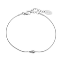 Bracelet minuscule en forme de larme plaqué or 14 carats