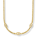 Triple Pave Deluxe Kette 14K Vergoldet