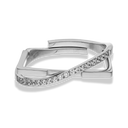 Twin Pave Ring 14K Gold Plated