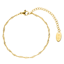 Twisted Simple Armband 14K Vergoldet