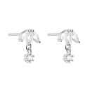 Upside Lotus Stud Earrings 18K Gold Plated