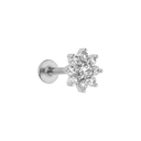 Victoria Flower Labret Piercing 18K Gold Plated