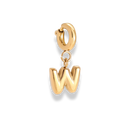 Bubble Letter Charm 14K Vergoldet