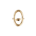 Ancient Oval Ring 14K Gold Plated