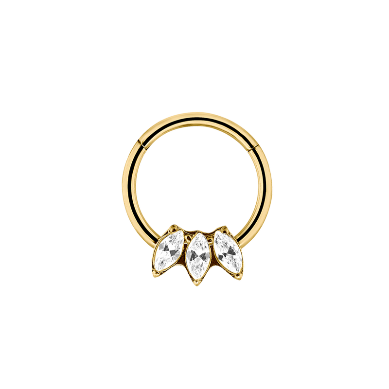 Iconic Lotus Clicker Piercing Gold