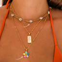 Sweet Life Multicolor Chain Set 14K Gold Plated