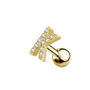 Letter Ohr Piercing Gold