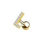 Letter Ohr Piercing Gold