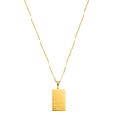 To The One I Adore Engraved Necklace 14K Gold Plated