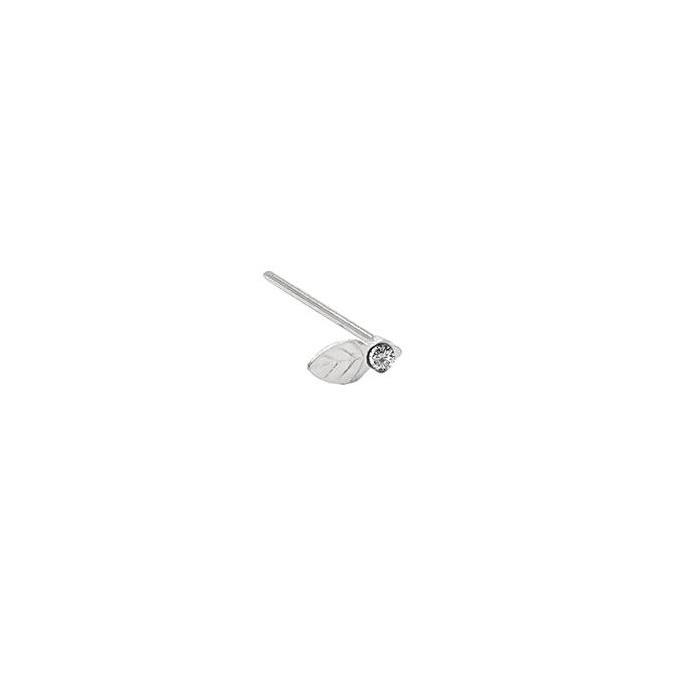 Hi-Life Feather Nose Piercing Silver