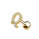 Letter Ohr Piercing Gold