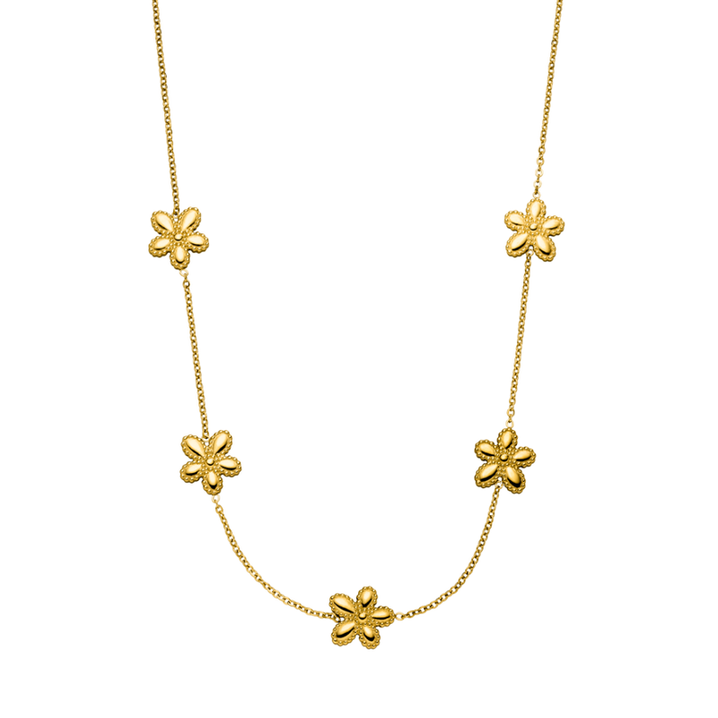 Sol Paradise Flower Necklace 18K Gold Plated