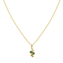 Pave Snake Necklace 14K Gold Plated