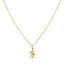 Pave Snake Necklace 14K Gold Plated