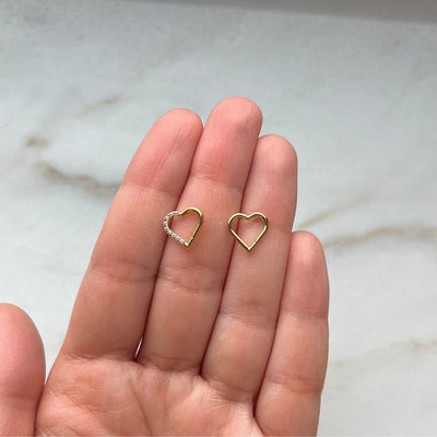 Heart Shape Clicker Piercing 18K Gold Plated