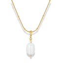 Classic Dangling Pearl Kette 14K Vergoldet