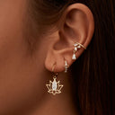 Pave Lotus Set 18K Vergoldet