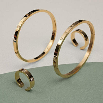 Timeless Love Ring 14 carat gold plated