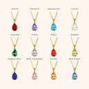 Eternal Birthstone Necklace 18K Gold Plated