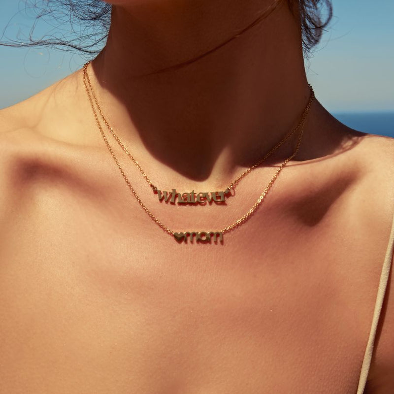Whatever Necklace 14K Gold Plated
