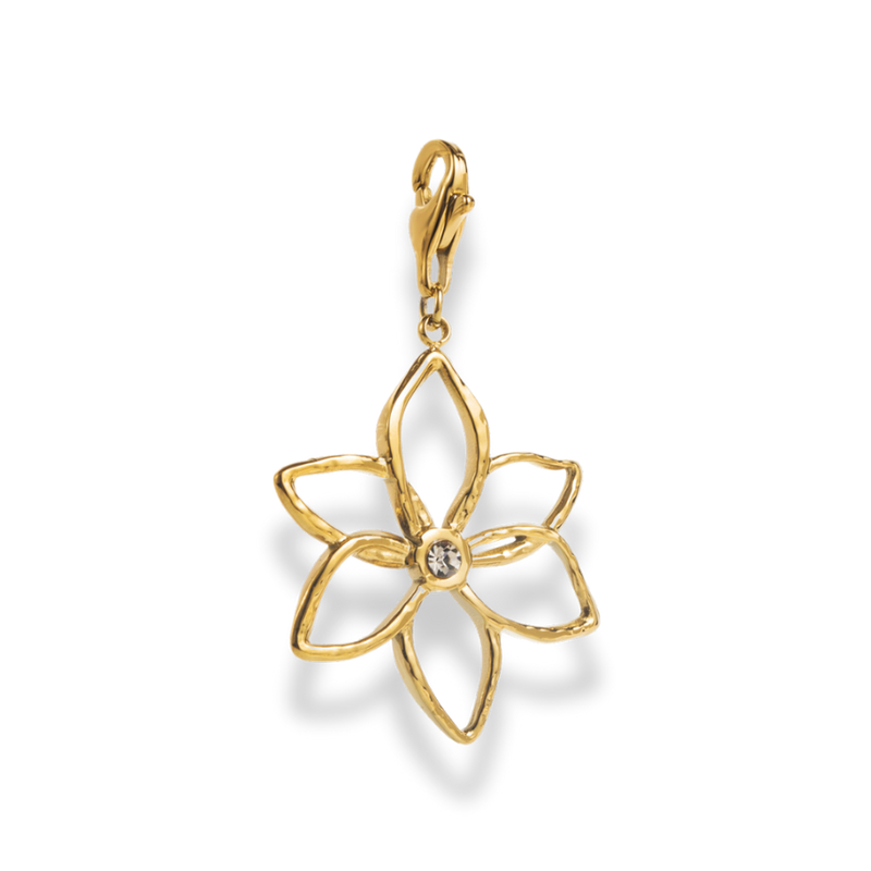 Floral Crystal Charm
