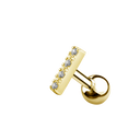 Letter Ohr Piercing Gold