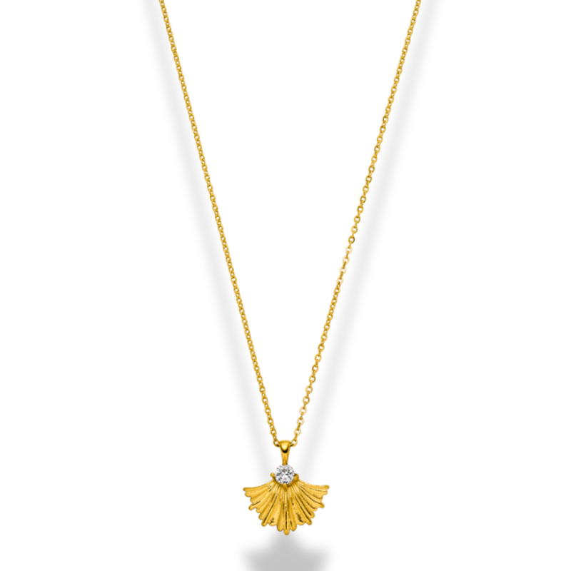 Abbaddon Shell Necklace 14K Gold Plated