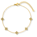 Abbaddon Pave Flower Armband 14K Vergoldet