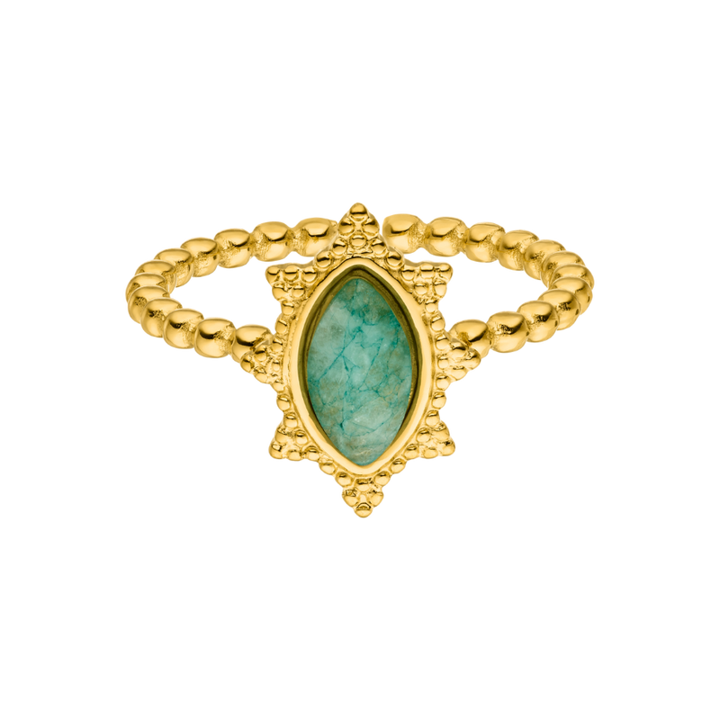 Antique Bali Ring 14K Vergoldet