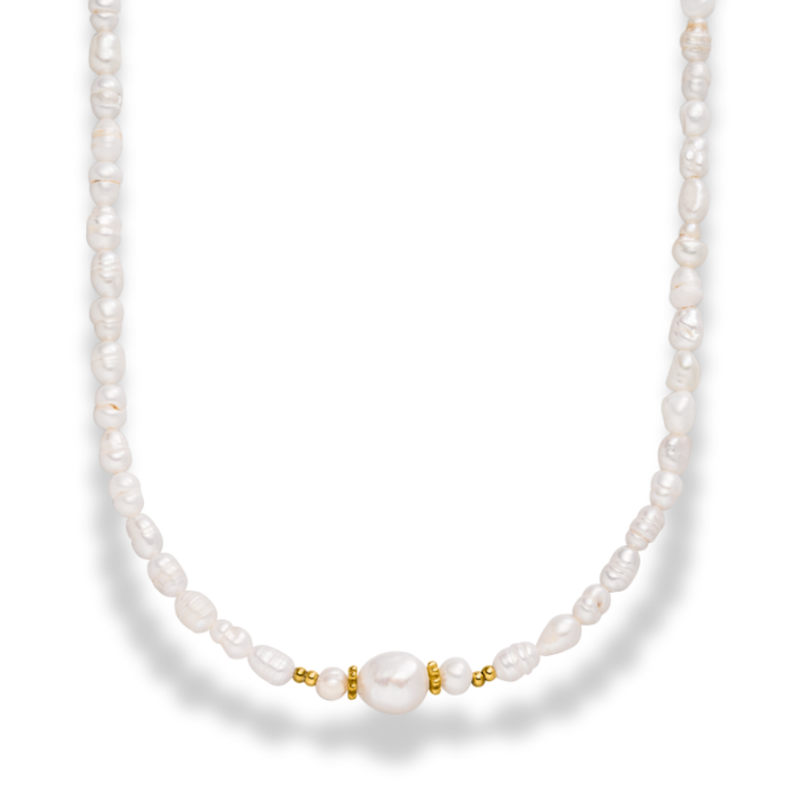 Aurora Pearl Necklace 14K Gold Plated
