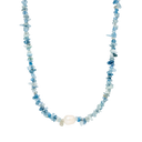 Bali Blue Necklace 18K Gold Plated