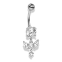 Big Lotus Belly Piercing 18K Vergoldet