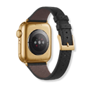 Black Leather Smartwatch Armband - Für Apple Watch