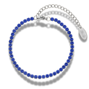 Blue Tennis Bracelet 14K Gold Plated