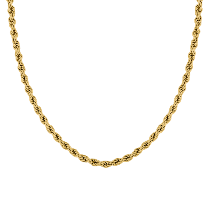 Bold twisted chain 14K gold plated