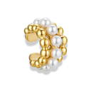 Bold Golden Pearl Earcuff 18K Vergoldet