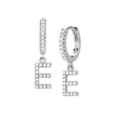 Hi-Life Letter Huggie Earrings 18K Gold Plated