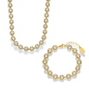 Crystal Elegance Schmuck Set 14K Vergoldet