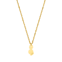 Cat Engraved Necklace 14K Gold Plated