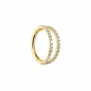 Double Line Clicker Piercing - Titan