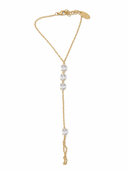 Elegance Oval Crystal Handkette 14K Vergoldet