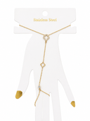 Spring Lucky Leaf Handkette 14K Vergoldet
